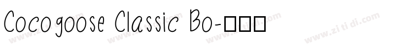 Cocogoose Classic Bo字体转换